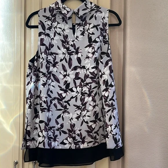 Sz 12 Alfani lined floral blouse. Beautiful for work or going out. Bundle/offer - Picture 4 of 5